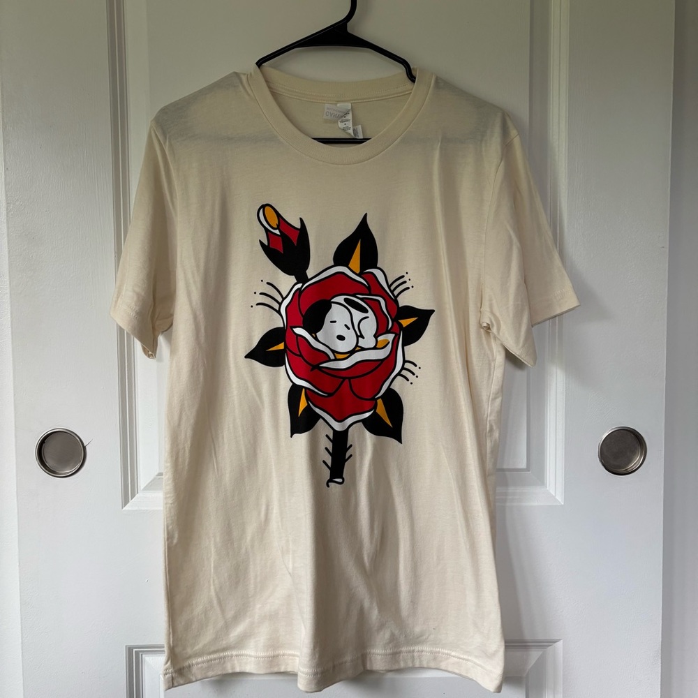Snoopy Rose Tattoo T-Shirt